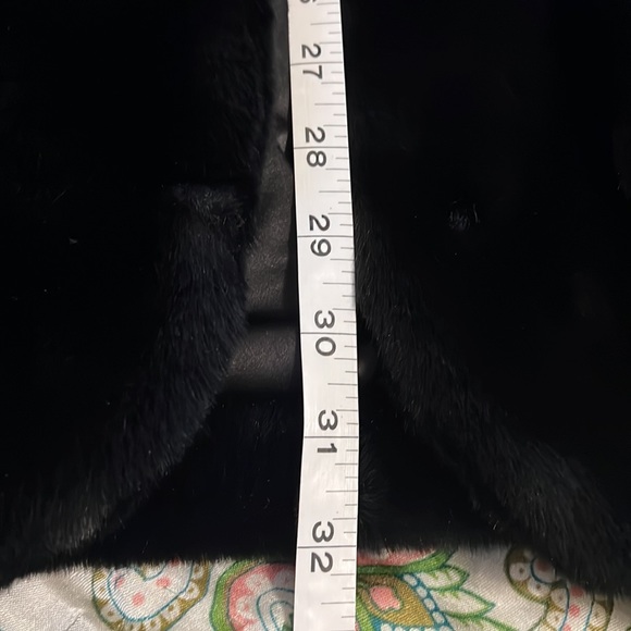 Kooples black faux fur coat - Picture 5 of 7